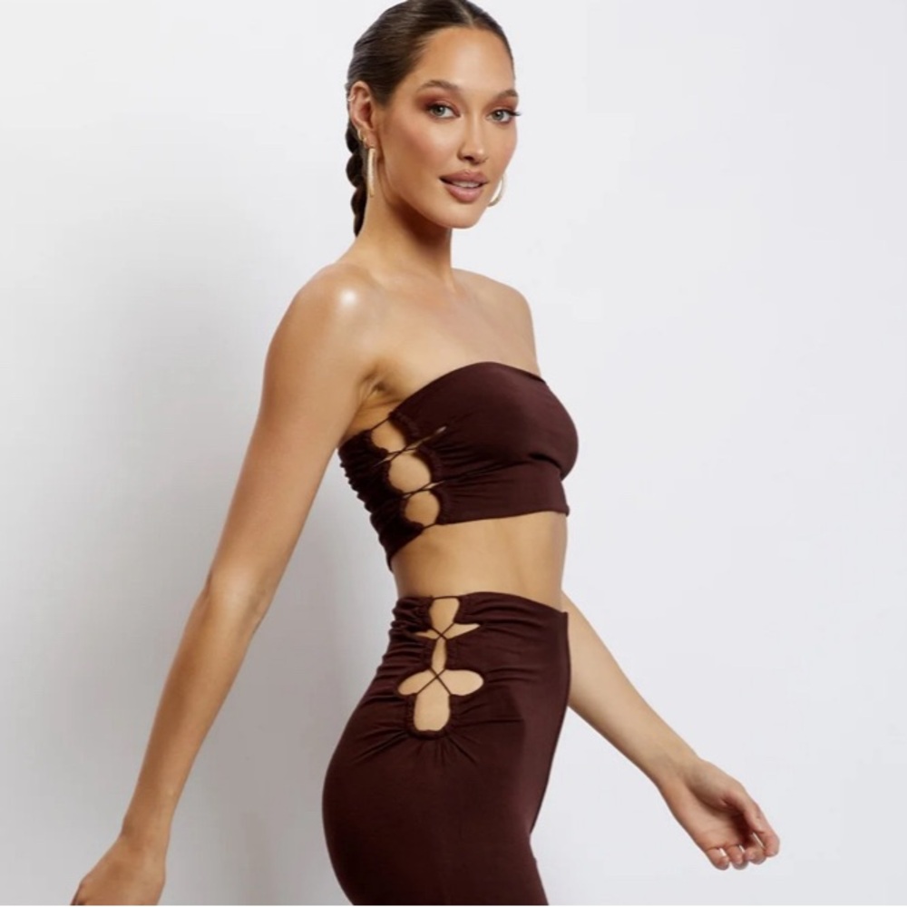 SOLD Chocolate brown meshki bandeau